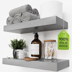 BAOBAB WORKSHOP Wood Floating Shelves by BAOBABWORKSHOP