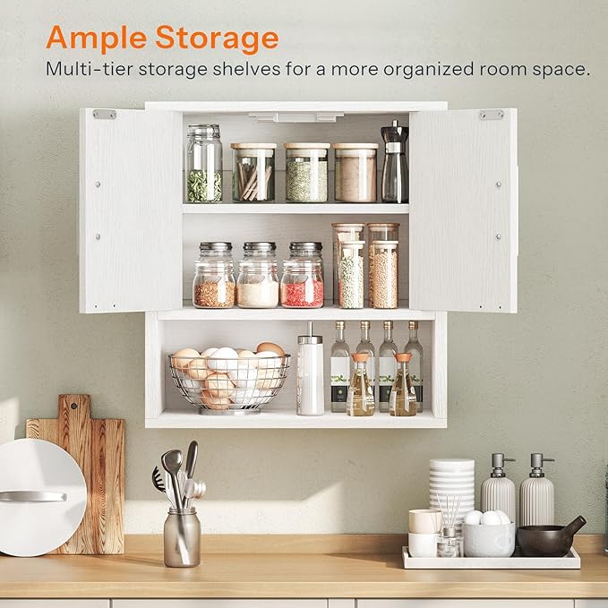 HOOBRO Bathroom Wall Cabinet, Medicine Cabinet, 15 x 7.1 x 16.1Inches, - Image 4