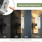 L LOHAS LED Night Light, Dimmable Night Lights Plug into Wall, 2 Pack Acrylic - Image 3