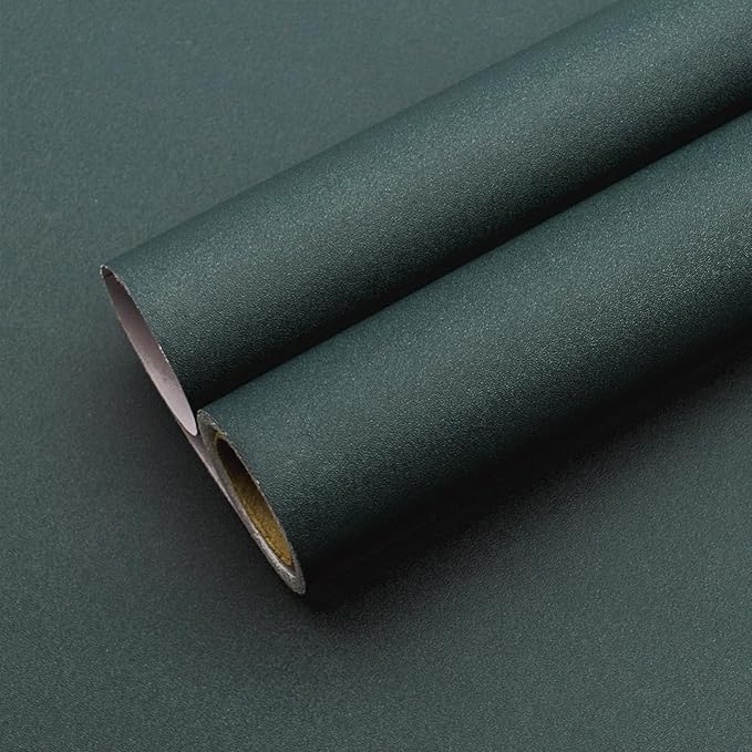 Yancorp 16"x394" Matte Emrald Green Peel and Stick Wallpaper Removable Contact by YancorpHomeDecor