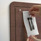 Bulletin Board, 24 x 18 inches Felt Board Decorative Pin Board, Cork Board - Image 2