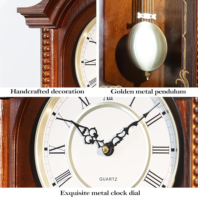 AYRELY® 26IN Grandfather Vintage Wall Clock - Image 7