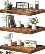 QEEIG 10" Deep Floating Shelves by QEEIG