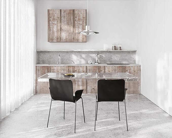 Dimoon Wallpaper 118" x17.7''Wood Wallpaper Brown Thicken Grey Dark Wood - Image 2