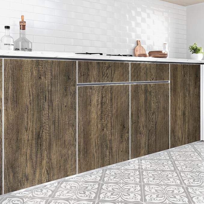 WESTICK Brown Wood Contact Paper Peel and Stick Countertops Waterproof Wood - Image 4