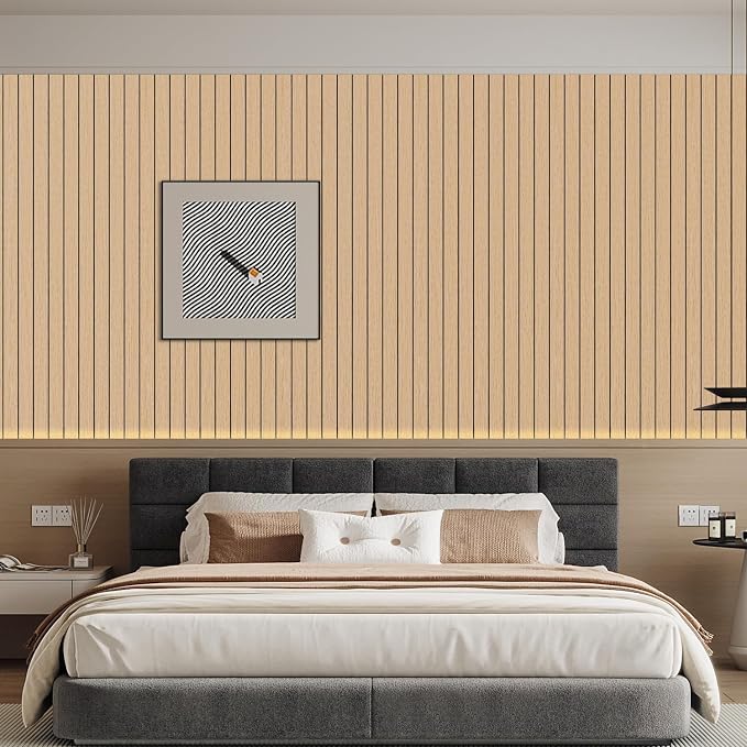 Arthome Peel and Stick Slat Wall Panels 15.7 "x400, Self-Adhesive PVC Wood - Image 5