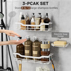 OMAIRA 3-Pack Shower Caddy - Image 4