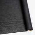 Abyssaly 23.6" X 118" Black Wood Peel and Stick Wallpaper by Abyssaly