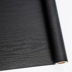 Abyssaly 23.6" X 118" Black Wood Peel and Stick Wallpaper by Abyssaly