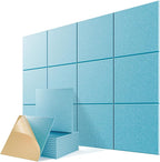 12 Pack Self-Adhesive Acoustic Panels, Soundproof Wall Panels by Lebenforce