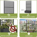 Metal Planter Box with Trellis, Planter Box Trellis with Privacy Screen and - Image 9