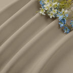 CUCRAF Light Beige Blackout Curtains Customize, Rod Pocket Room Darkening - Image 7