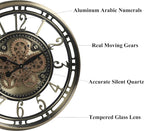 CLXEAST 28 Inch Large Moving Gear Wall Clock - Image 3