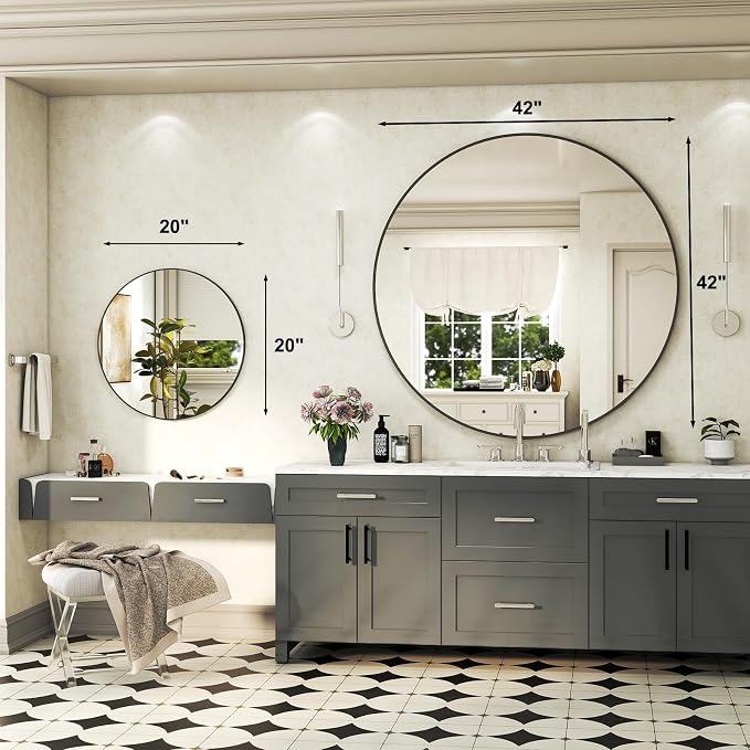 42 Inch Round Bathroom Mirror - Image 8