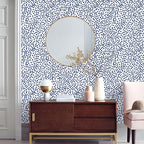Jeweluck Blue Polka Dot Peel and Stick Wallpaper Blue and White Contact Paper - Image 6