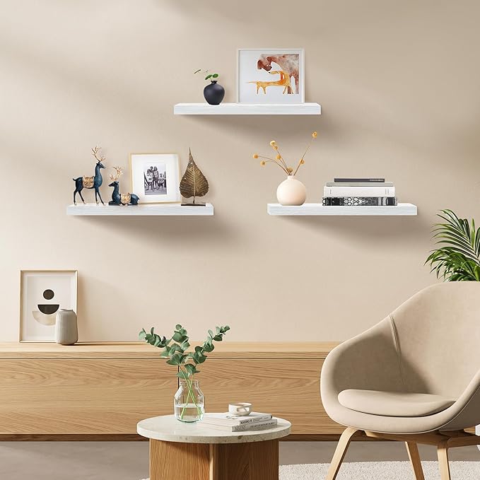 Upassion White Floating Shelves - Image 2