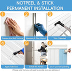 PS Wainscoting Wall Panel Kit, Paintable Waterproof PS Panels - Image 4