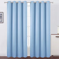 LEMOMO Sky Blue Thermal Blackout Curtains/52 x 84 Inch/Set of 2 Panels Room by Lemomo