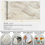 VEELIKE Wide 32''x354'' Beige Gold Marble Contact Paper - Image 8