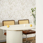 Ismoon Floral Peel and Stick Wallpaper Vintage Beige Stick on Wall Paper French - Image 4