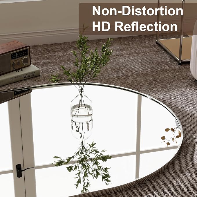 GLSLAND-34 x76 Arched Full Length Mirror-Oversize Floor Mirror Aluminum Alloy - Image 3
