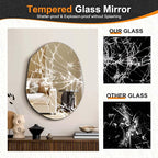 Delma Irregular Wall Mirror, Frameless Decorative Mirror - Image 5