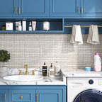 FunStick 24"x200" Grey Grasscloth Peel and Stick Wallpaper - Image 7