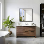 KOCUUY Bathroom Mirror, 30x30 Square Black Mirror - Image 7