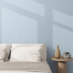 Grasscloth Textured Wallpaper Light Blue Peel and Stick 24inX393in Fabric Wall - Image 2