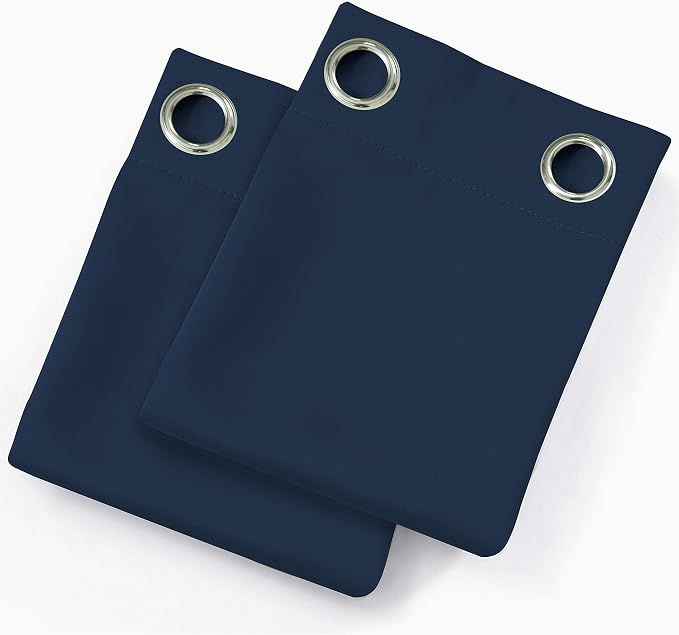 LEMOMO Navy Blue Blackout Curtains 52 x 84 inch/Set of 2 Curtain Panels Room - Image 9