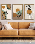 PHOPAGO Boho Wall Art Sage Plant Botanical Framed Wall Printing Large 16x24in by PHOPAGO