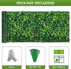 fanado Artificial Grass Wall Panels 40"x120", Hedge Green Wall Decor Backdrop - Image 3