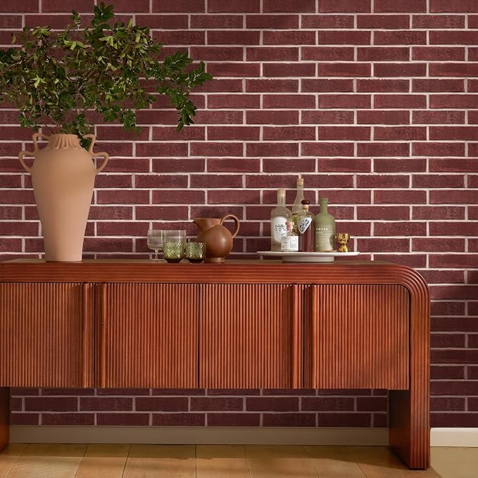 Commomy 3D Peel and Stick Brick, Ultralight Thin PVC Faux Brick Wall Panels - Image 9