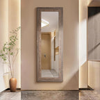 Syndra Farmhouse Full Length Mirror 61x22'', Rustic Floor Mirror, Large by Syndra