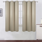 LEMOMO Beige Blackout Curtains 34 x 63 Inch Length/Set of 2 Curtain by Lemomo