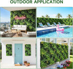 40" x 20" 3D Artificial Grass Wall Panel, UV Resistant Greenery Backdrop - Image 8