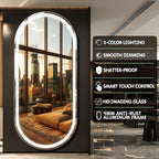 FENNIO Full Length Mirror with Lights, Wall Mounted Hanging Mirror with Lights - Image 5
