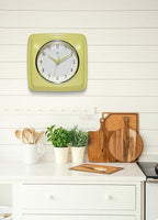 Infinity Instruments Retro Wall Clock – 9-Inch Square, Silent & Non-Ticking – - Image 6