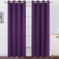 LEMOMO Purple Thermal Blackout Curtains/52 x 108 Inch/Set of 2 Panels Room by Lemomo