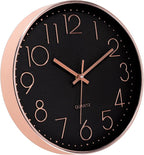 Foxtop Modern Wall Clock 12 Inch Non-Ticking Silent Battery Operated Round - Image 5