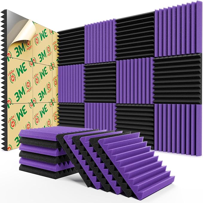 12 Pack Sound Proof Foam Panels by HEMRLY