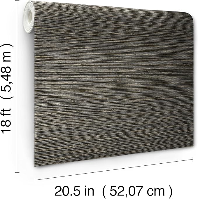 RoomMates Dimensional Grasscloth Peel and Stick Wallpaper, RMK12685PLW - Image 6