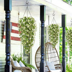 Waipfaru 4pcs Fake Hanging Plants, Artificial Hanging Flowers Faux Ivy Pothos - Image 7