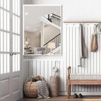 36x30 Inch White Bathroom Mirrors - Image 6