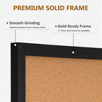 DOLLAR BOSS Cork Board for Wall 36" x 24" Bulletin Board for Wall - Image 3