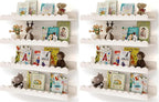Shario Nursery Book Shelves, Scalloped Shelves, Wall Book Shelves by Shario