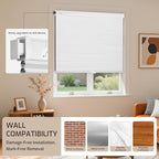 Grandekor No Drill No Tools Cordless Cellular Shades, 27.5" W x 64" H, UV - Image 8