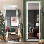 Hasipu Full Length Mirror with Lights, Full Body Dressing Standing, Hanging by Whatssuitableisthebest