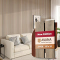 Avana Acoustic Wood Wall Panels – 47.2 X 12.6 White Oak Acoustic Panels 2 PCs – by AvanaHome