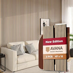 Avana Acoustic Wood Wall Panels – 47.2 X 12.6 White Oak Acoustic Panels 2 PCs – by AvanaHome